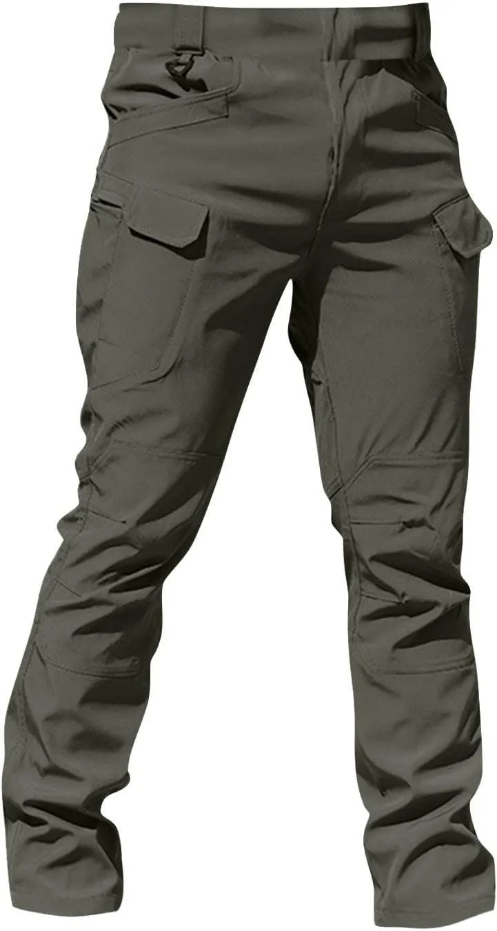 Tactical Pants for Men Ripstop Resistant Waterproof Classic Cargo Pants Outdoor Multi Pocket Fishing Work Hiking Pant