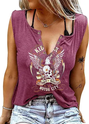 Tank Tops for Women 2025 Country Concert Outfits for Women Cute Summer Sleeveless Tops Graphic Tees T Shirts