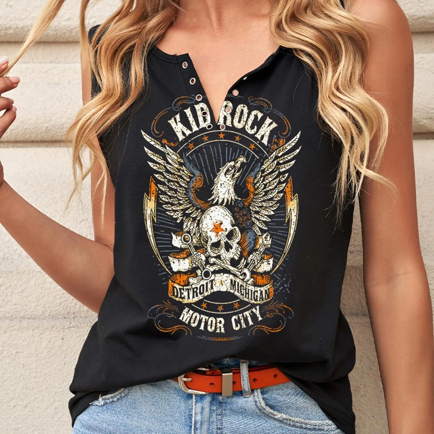 Tank Tops for Women 2025 Country Concert Outfits for Women Cute Summer Sleeveless Tops Graphic Tees T Shirts