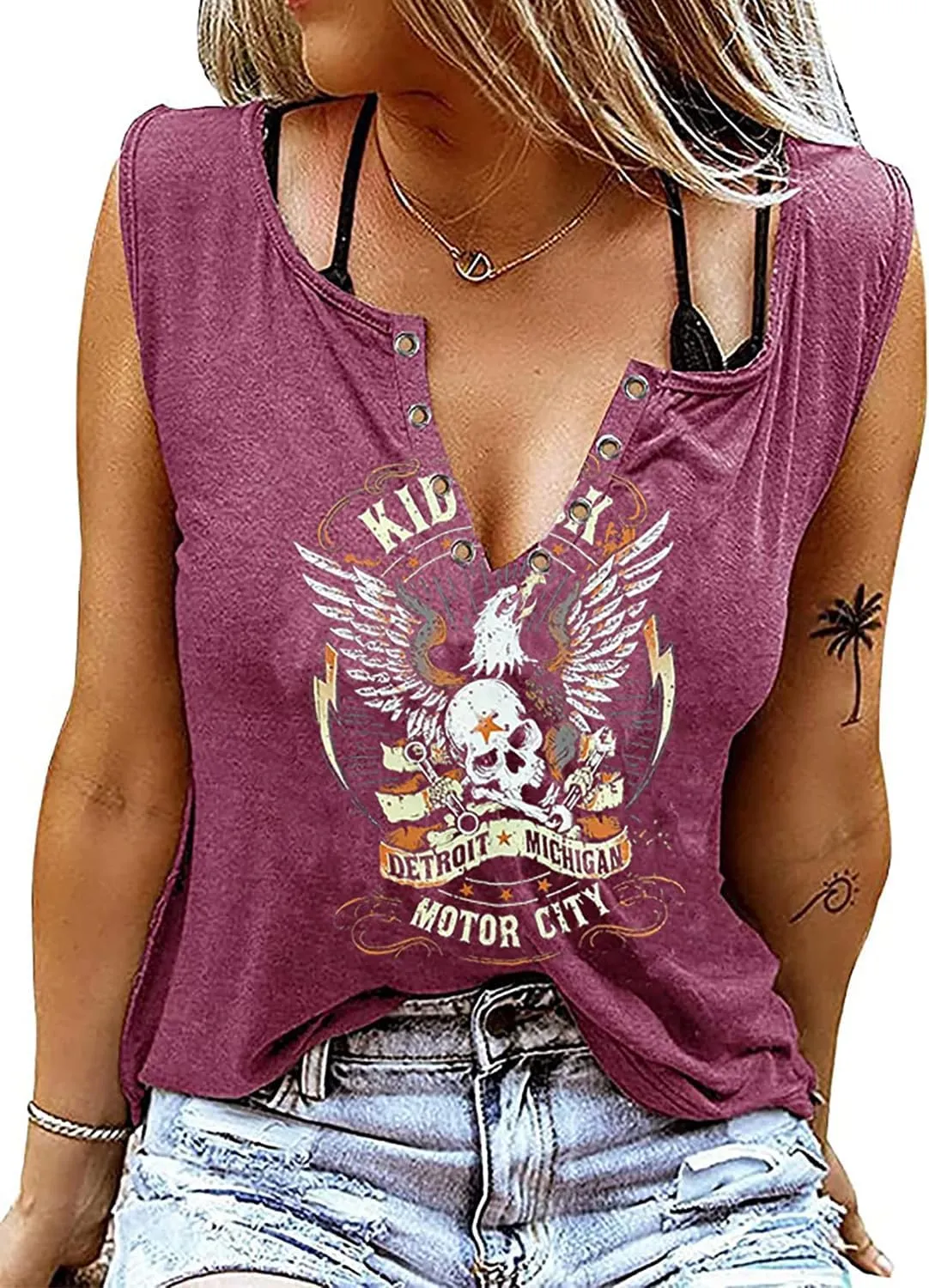 Tank Tops for Women 2025 Country Concert Outfits for Women Cute Summer Sleeveless Tops Graphic Tees T Shirts