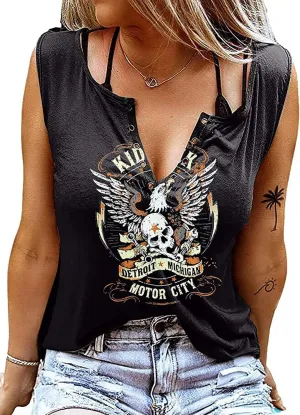 Tank Tops for Women 2025 Country Concert Outfits for Women Cute Summer Sleeveless Tops Graphic Tees T Shirts