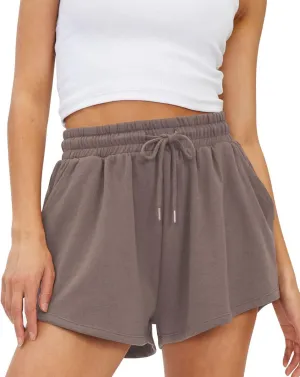 Trendy Queen Womens Sweat Shorts Casual Summer Comfy Lounge Athletic Clothes Elastic Cotton Running