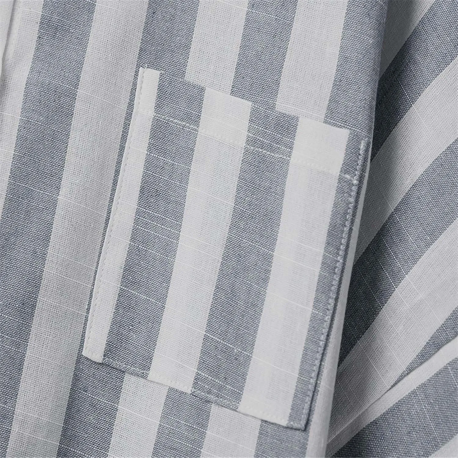 Women Striped Button Down Shirts Cotton Linen Blouse Tops Short Sleeve Collar Guaze Shirt Trendy Vacation Work Clothes