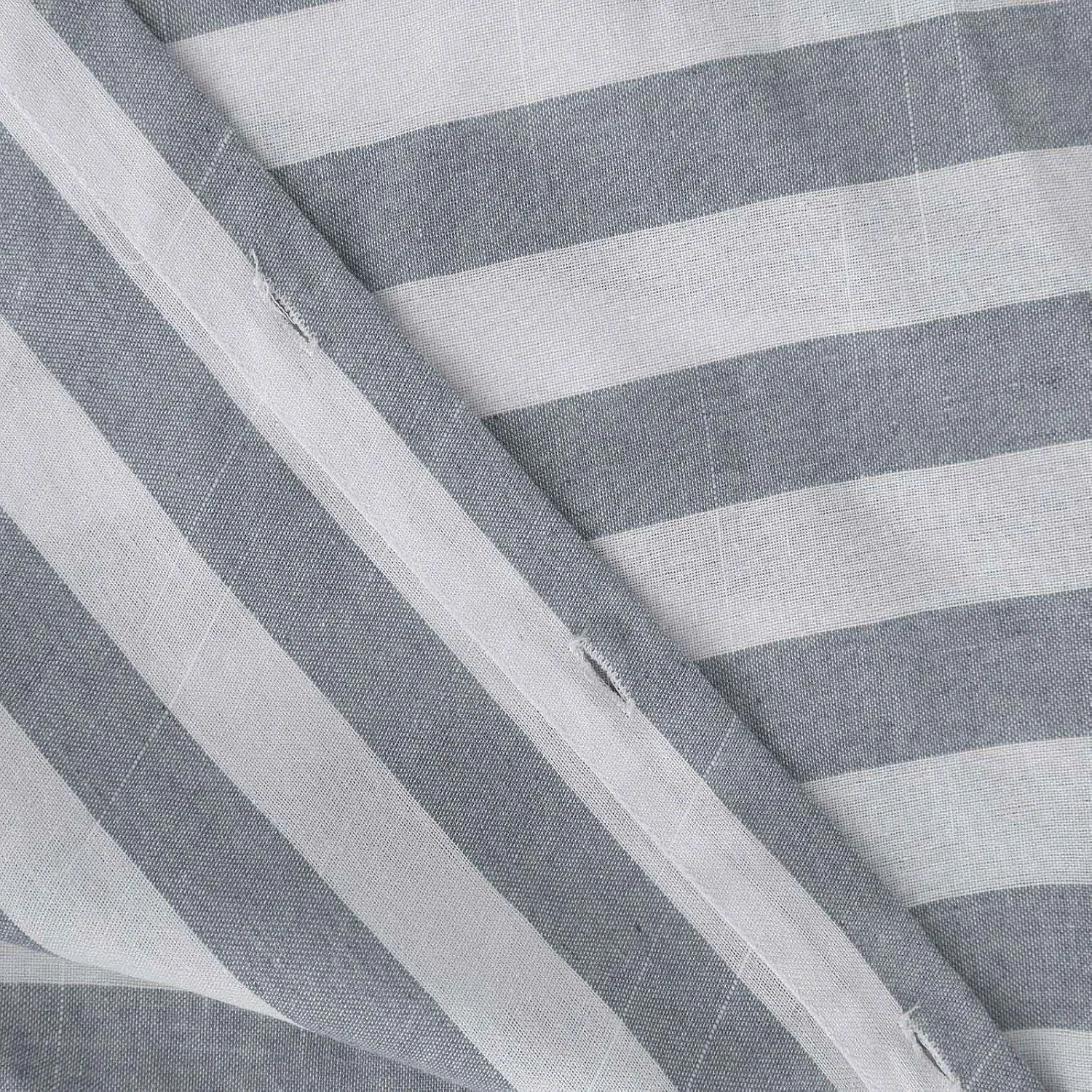 Women Striped Button Down Shirts Cotton Linen Blouse Tops Short Sleeve Collar Guaze Shirt Trendy Vacation Work Clothes