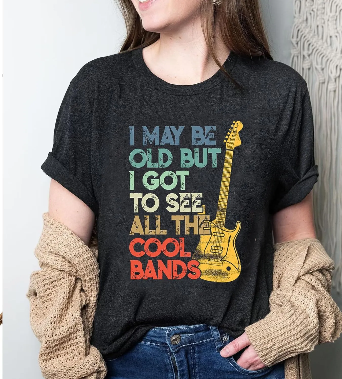 Women Vintage Graphic Tees for Women Rock Band T Shirt Casula Country Concert Outfits Short Sleeve Vintage Band Shirts