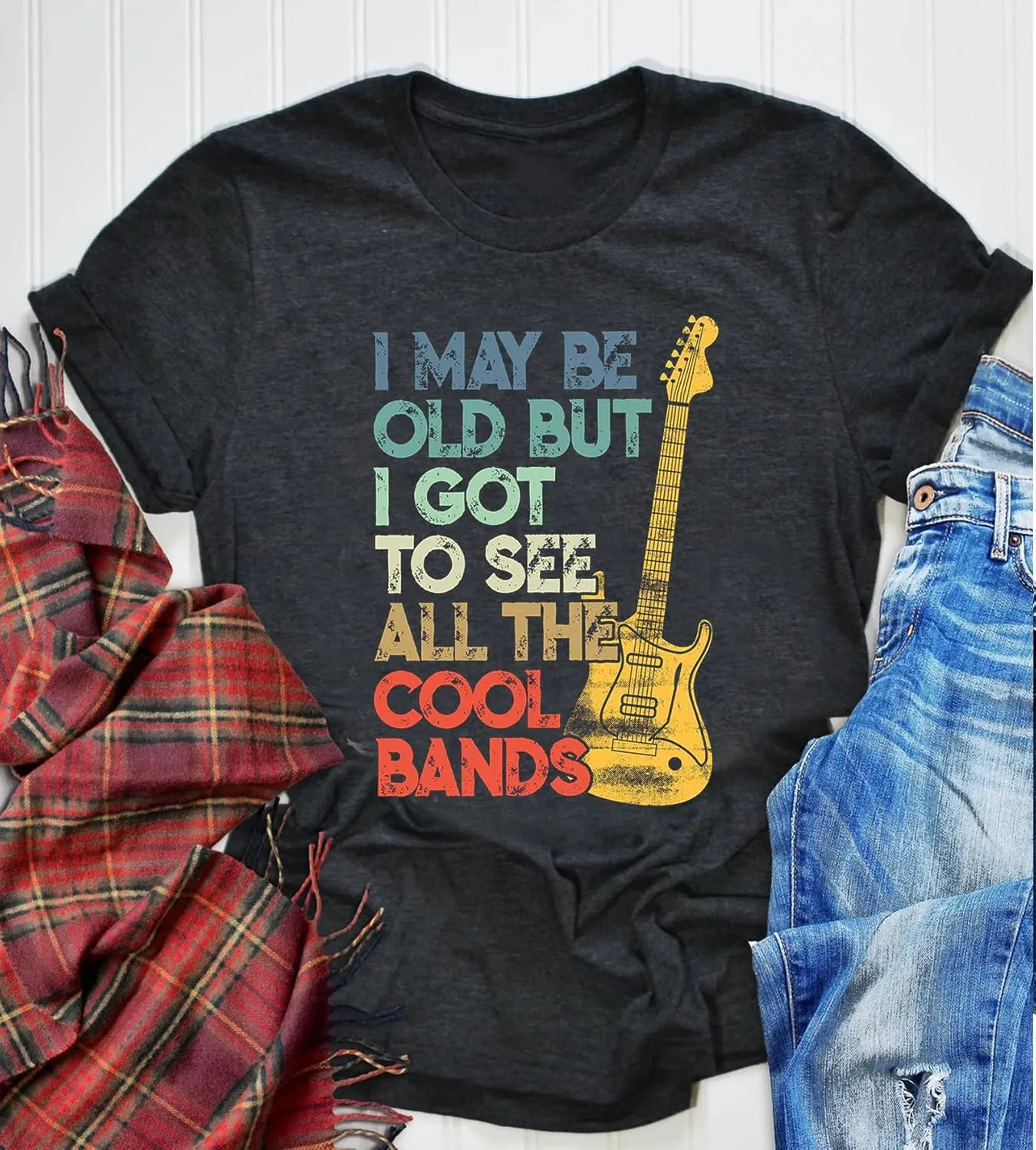 Women Vintage Graphic Tees for Women Rock Band T Shirt Casula Country Concert Outfits Short Sleeve Vintage Band Shirts