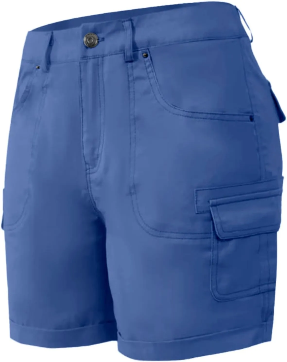 Womens Cargo Shorts Casual 2025 Summer Elastic Solid Shorts Y2K Shorts Slim Fit High Waisted Trendy Streetwear with Pockets