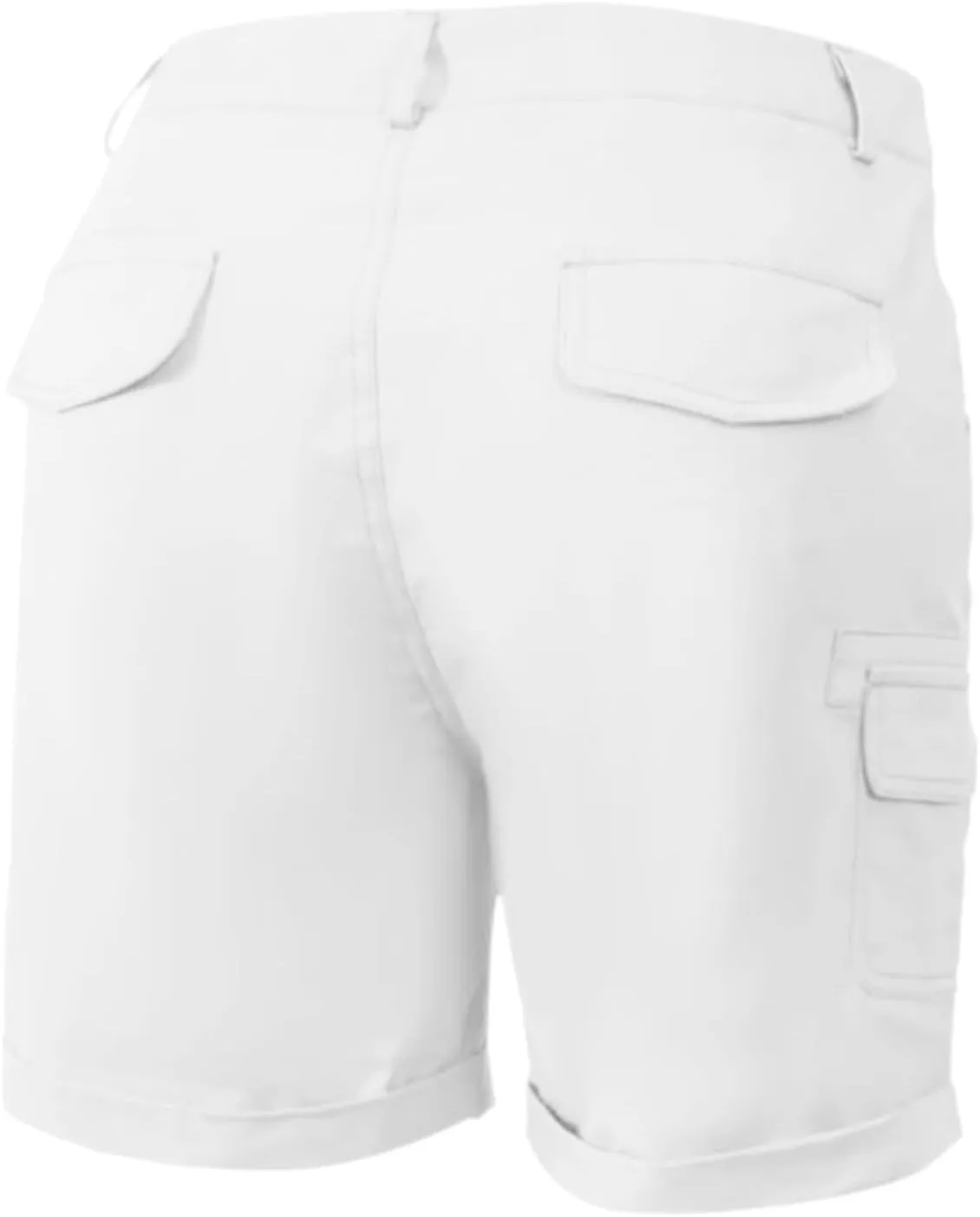 Womens Cargo Shorts Casual 2025 Summer Elastic Solid Shorts Y2K Shorts Slim Fit High Waisted Trendy Streetwear with Pockets