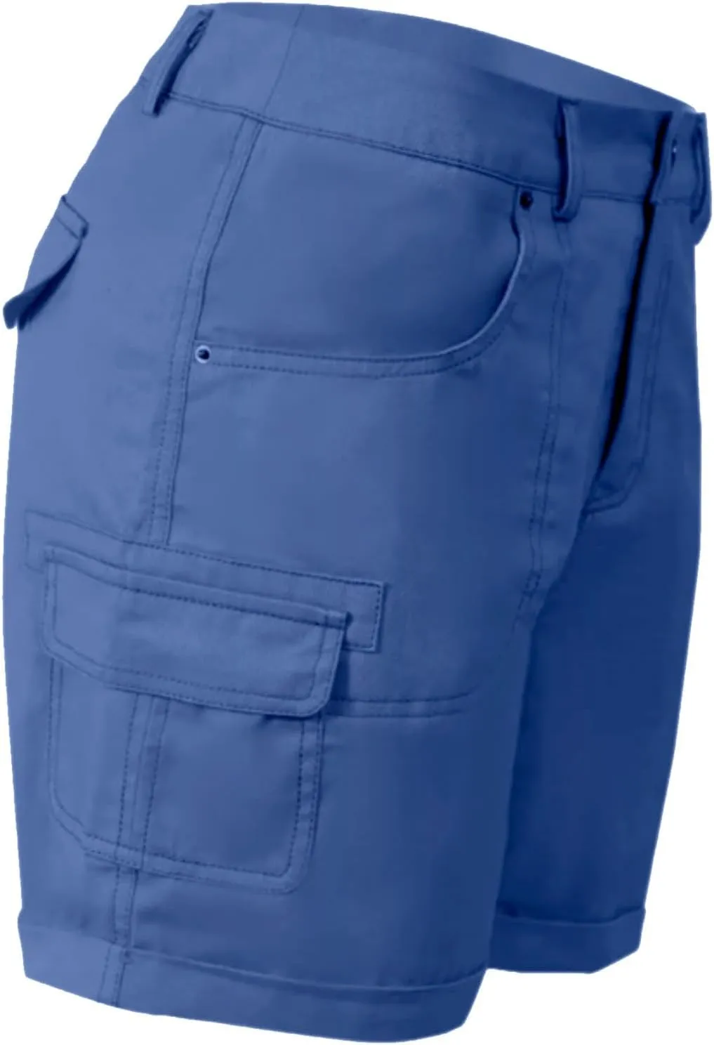 Womens Cargo Shorts Casual 2025 Summer Elastic Solid Shorts Y2K Shorts Slim Fit High Waisted Trendy Streetwear with Pockets