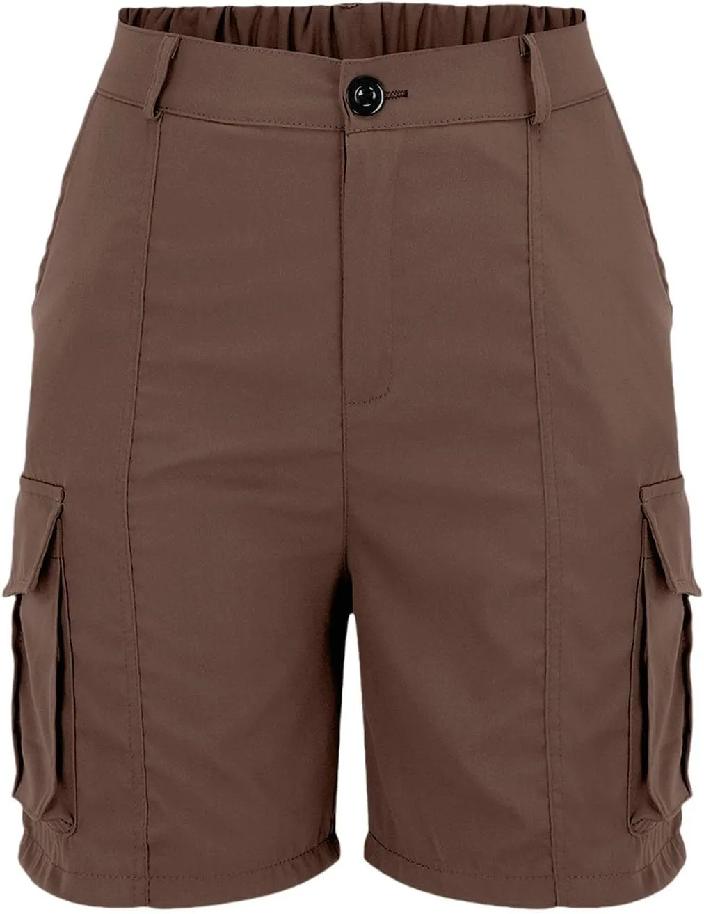 Womens Cargo Shorts Trendy Summer 2025 Casual High Waisted Work Shorts Retro Loose Outdoor Hiking Shorts with Pockets