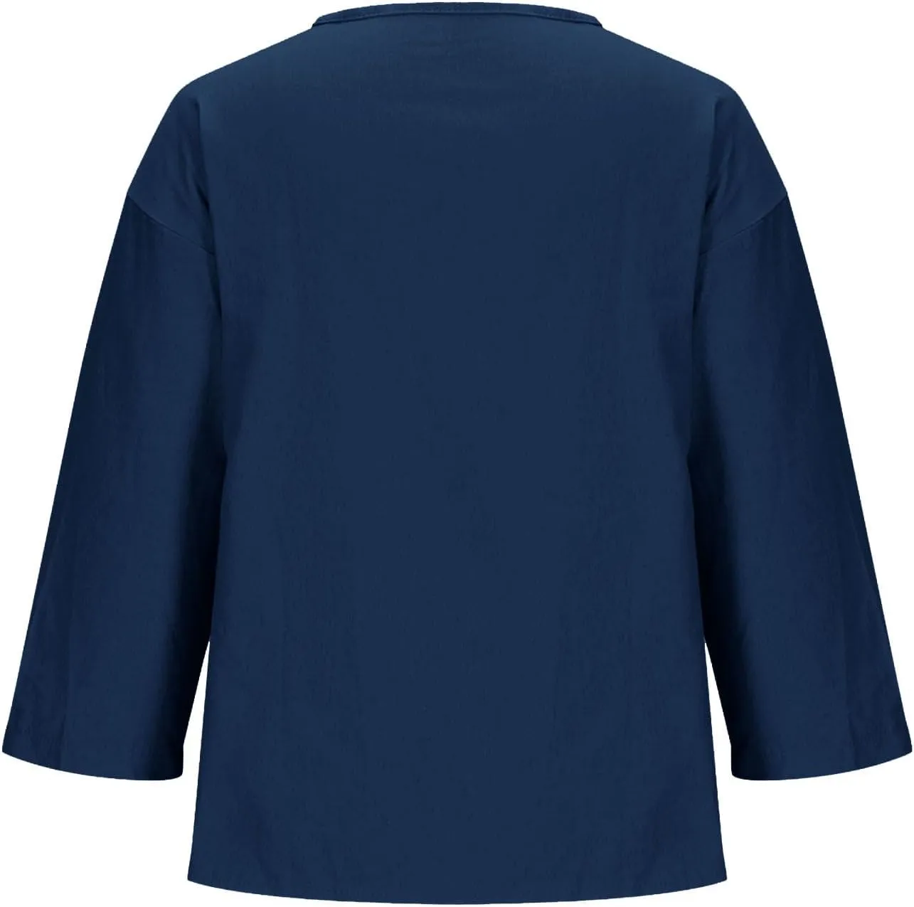 Womens Cotton Linen Tops Summer Short Sleeve V Neck T Shirts Lightweight Breathable Soft Tees Beach Vacation Shirt