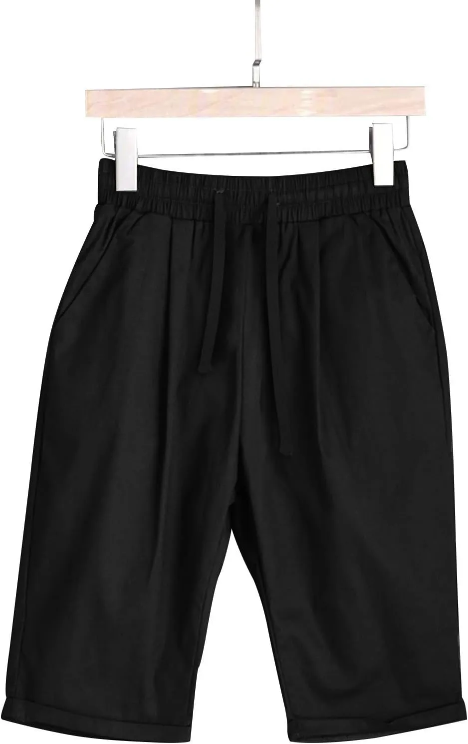 Womens Cotton Sweat Shorts Casual 2024 Summer Loose Athletic Short Drawstring Waist Lounge Running Shorts with Pockets