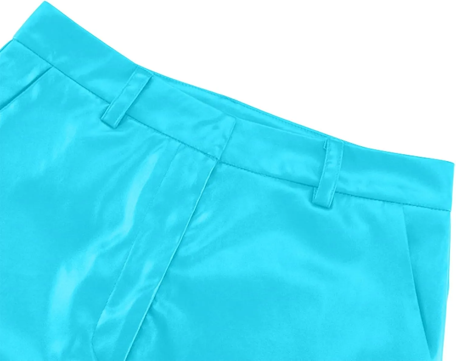 Women's Faux Leather Pants Button Straight Leg Trousers with Pockets Solid Color Retro Versatile High Waisted Pants