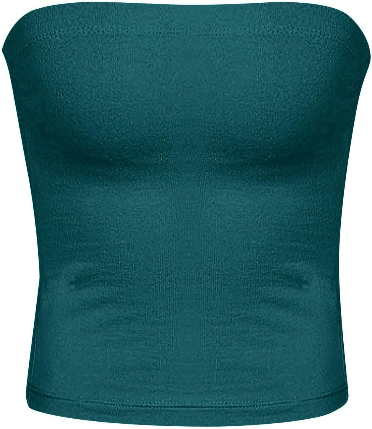 Womens Strapless Tube Tops Sexy Sleeveless Backless Bandeau Shirts Going Out Crop Top Cute 2025 Summer Clothes