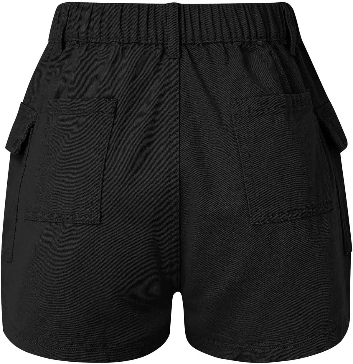 Women's Summer High Waisted Denim Shorts Folded Hem Casual Short Jeans with Pockets