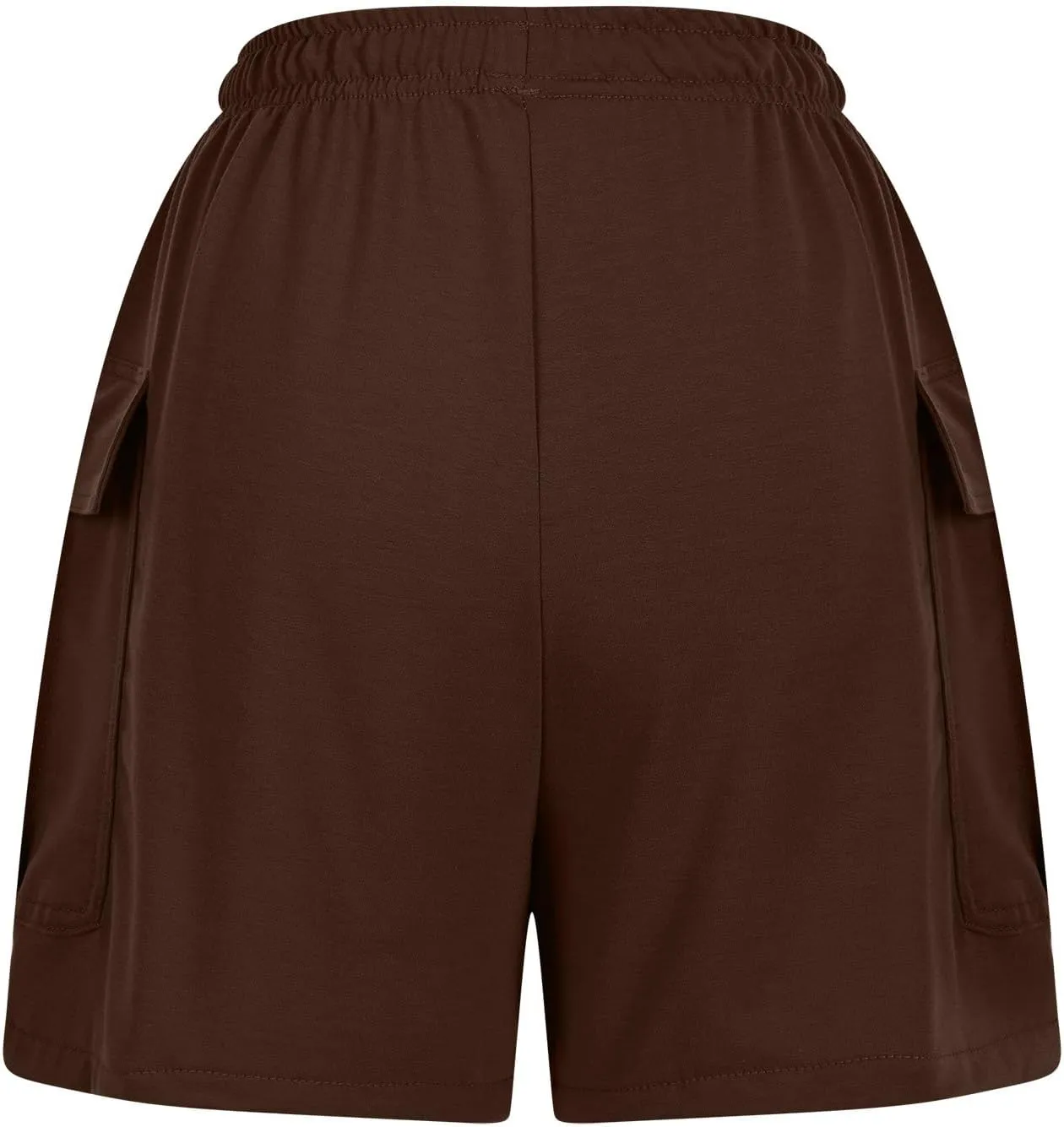 Women's Sweat Shorts High Waisted Athletic Shorts Summer Casual Loose Fit Elastic Waist Cargo Shorts with Pockets