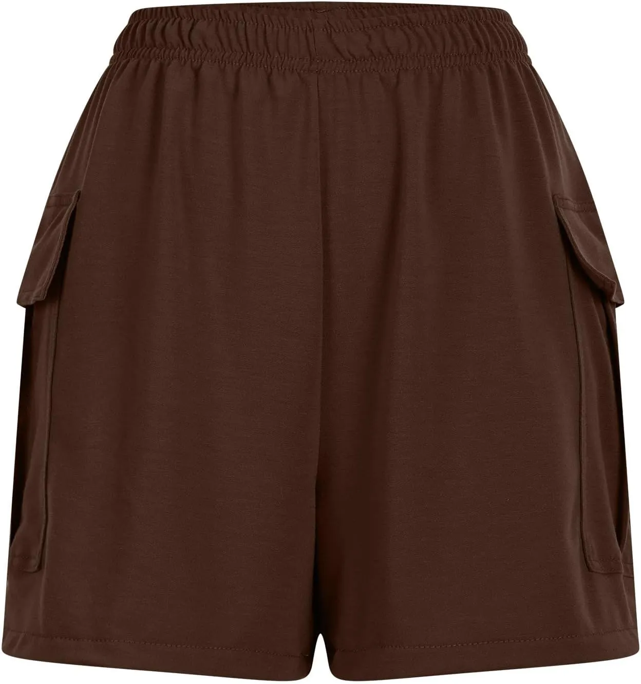 Women's Sweat Shorts High Waisted Athletic Shorts Summer Casual Loose Fit Elastic Waist Cargo Shorts with Pockets