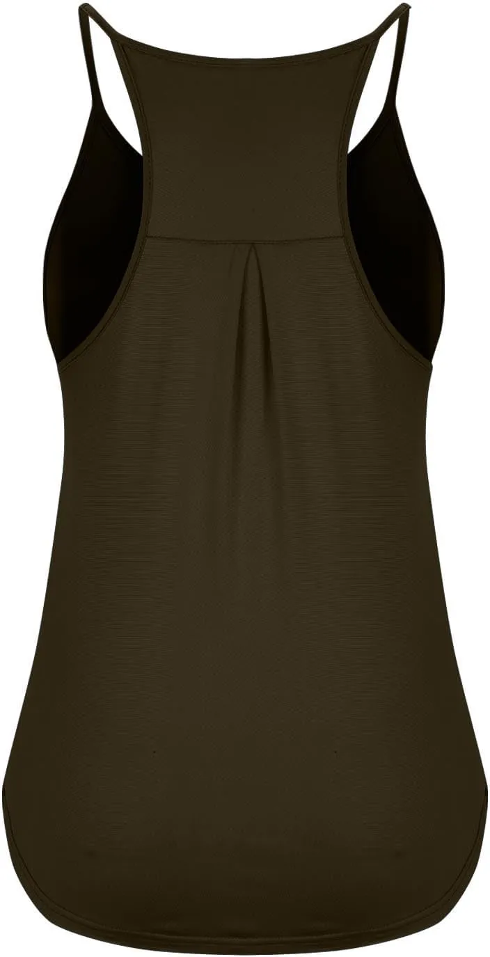 Workout Racerback Tank Tops for Women Sleeveless Athletic Tops Flowy Soft Loose Fit Gym Quick Dry Running Shirts