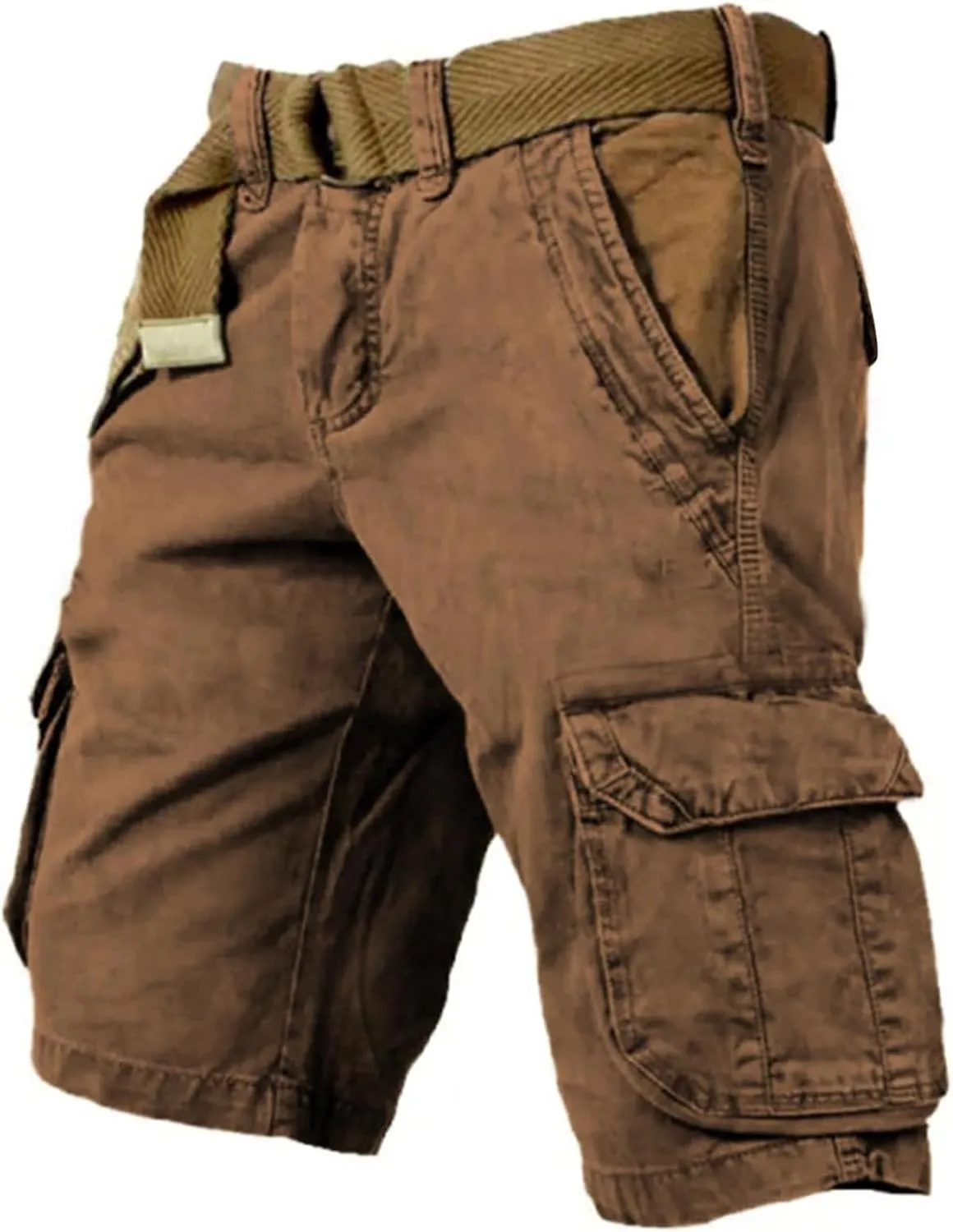 Ymosrh Cargo Shorts for Men Casual Outdoor Hiking Fishing Travel Military Short Pants Workwear, S-5XL