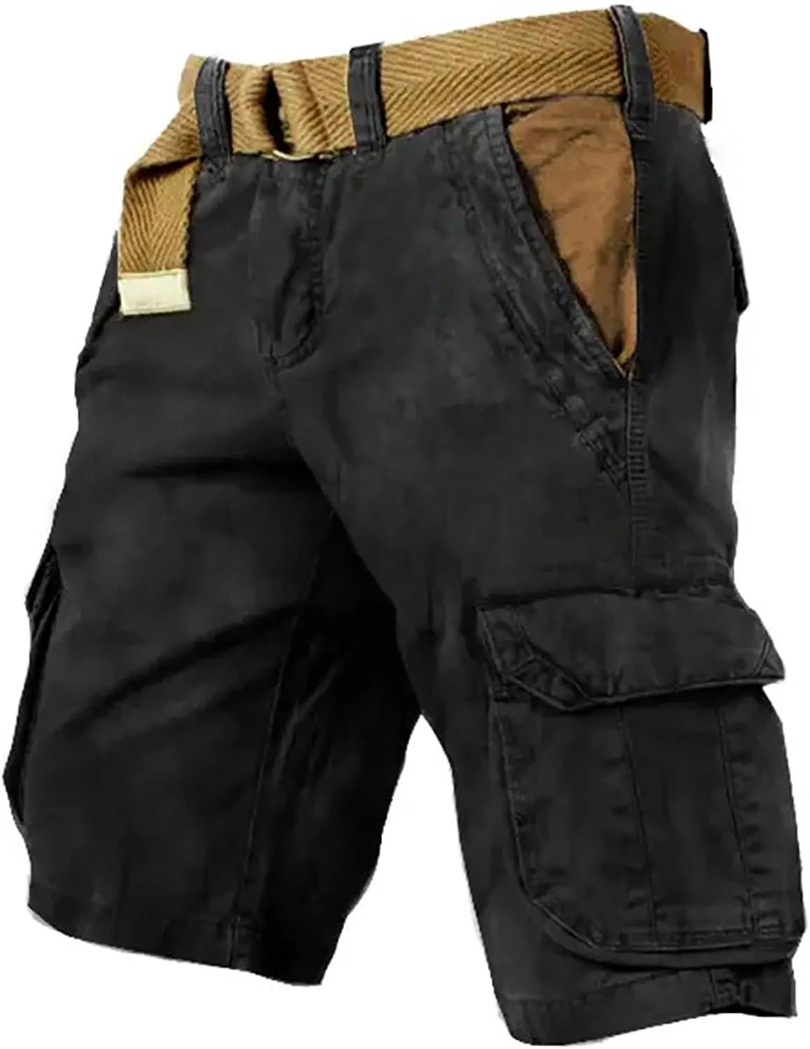 Ymosrh Cargo Shorts for Men Casual Outdoor Hiking Fishing Travel Military Short Pants Workwear, S-5XL