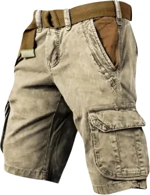 Ymosrh Cargo Shorts for Men Casual Outdoor Hiking Fishing Travel Military Short Pants Workwear, S-5XL
