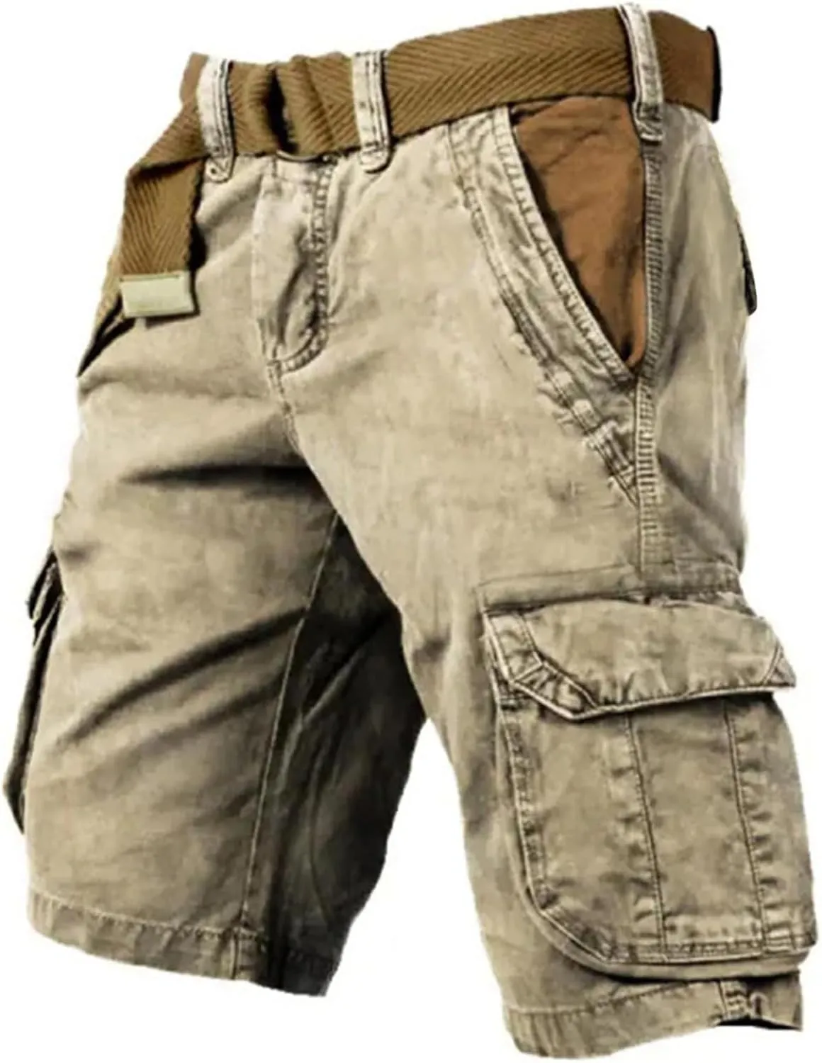 Ymosrh Cargo Shorts for Men Casual Outdoor Hiking Fishing Travel Military Short Pants Workwear, S-5XL