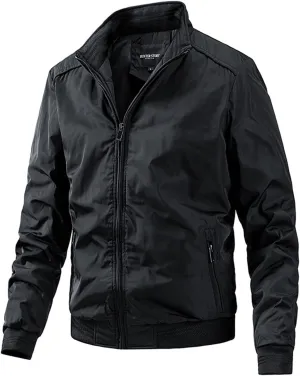 Ymosrh Men's Chamarras para Hombre Casual Lightweight Jacket Softshell Bomber Varsity Windbreaker Cool Jackets, XL-5XL