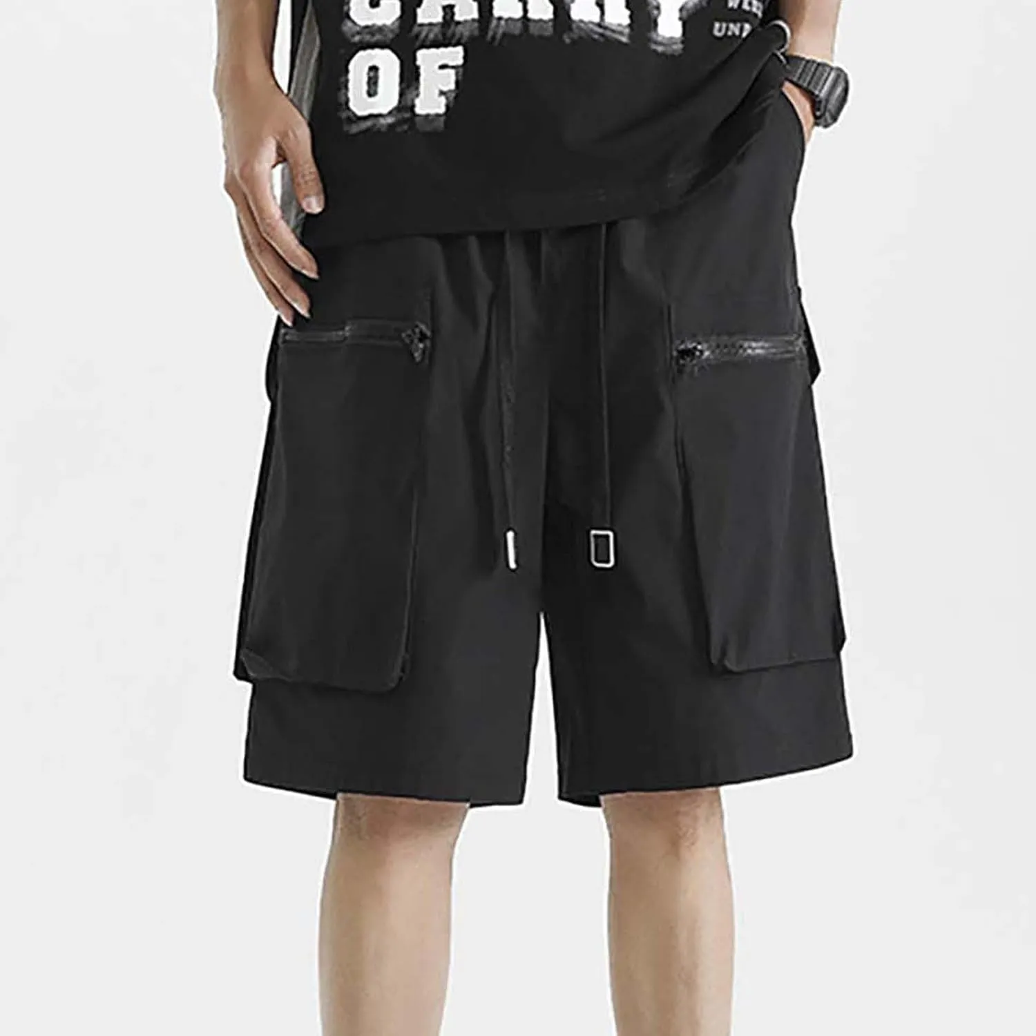 Ymosrh Mens Military Shorts Casual Cargo Pants Relaxed Fit Summer Travel Hiking Shorts, M-3XL