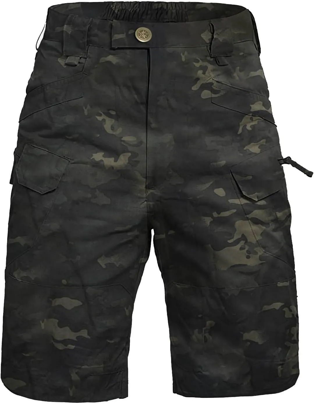 Ymosrh Men's Military Shorts Lightweight Water Resistant Tactical Shorts Stretch Outdoor Pants with Pockets, S-5XL