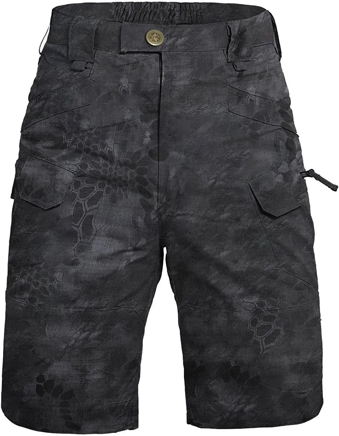Ymosrh Men's Military Shorts Lightweight Water Resistant Tactical Shorts Stretch Outdoor Pants with Pockets, S-5XL