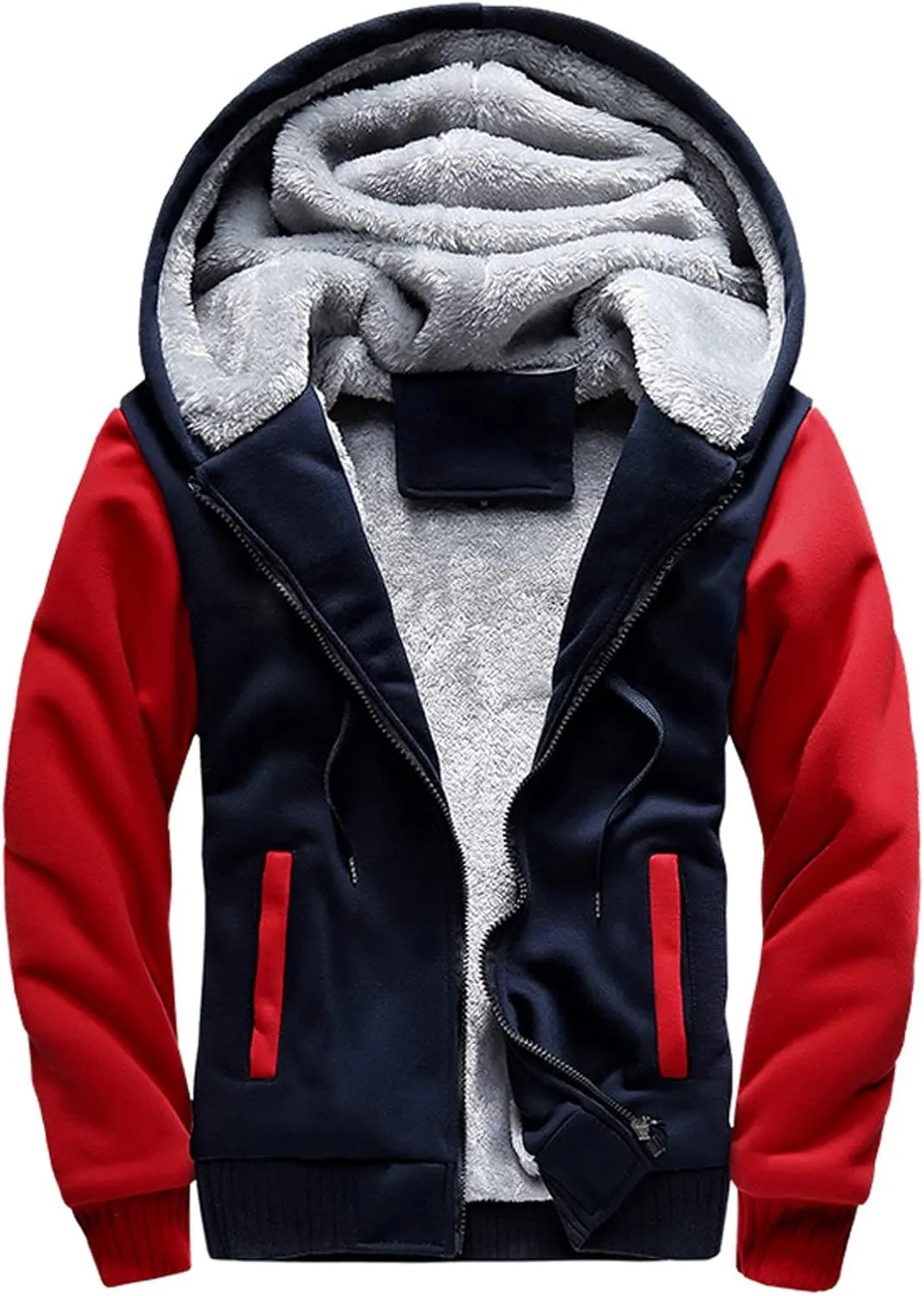 Ymosrh Sport Jackets For Men Men‘S Zipper Pullover Long Sleeve Hooded Sweatshirt Tops Blouse Mens Jackets